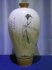 花釉彩绘人物纹饰梅瓶