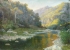 【朝鲜油画】 在新平溪谷