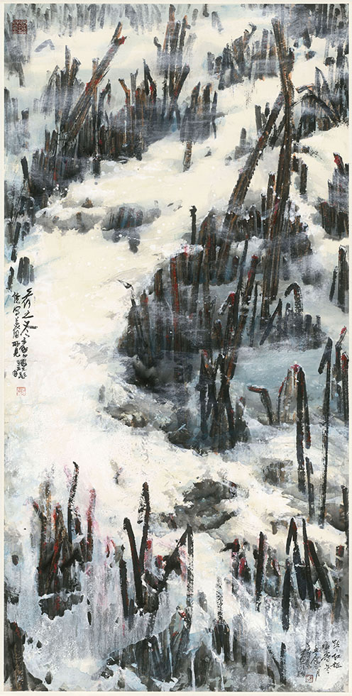 荷之冬70x140cm2011