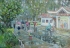  【朝鲜油画】下雨的街道