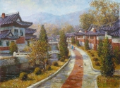  【朝鲜油画】乡村路