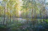  【朝鲜油画】树林的早晨