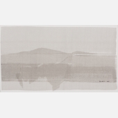 1《残山剩水系列1》，印度墨、纸本，27×39