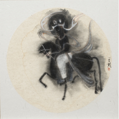 章燕紫ZHANG Yanzi  《千山万水-1 》The Trudge Series(1) 40×40cm  纸本水墨Ink on Paper  2016