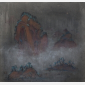 郑在东ZHENG Zaidong 《空山云雾》Mountain Mist  98×92cm  纸本设色Ink and Colour on Paper  2015