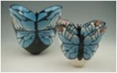  Black & Blue Butterfly Blue & White Butterf