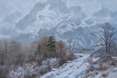  【朝鲜水墨画】山川的冬天