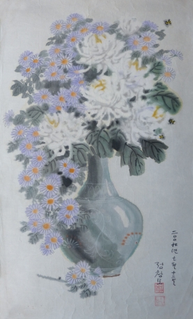 【朝鲜水墨画】紫菊