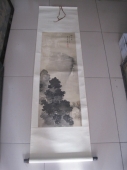 胡公寿 上海松江 海上画派代表画家之一 溪山秋霁条幅，尺寸104-36cm