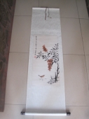 张辛稼 江苏苏州 苏州国画院首任院长 花鸟条幅，尺寸66-30cm