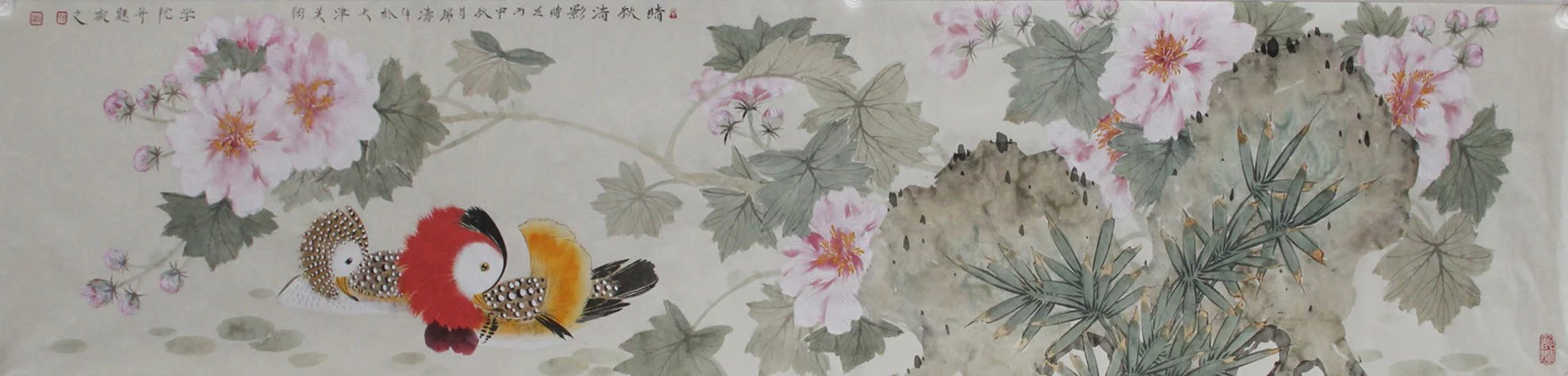 马瑞涛新作《晴秋清影》171x40cm