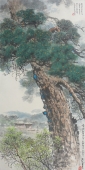 【朝鲜水墨画】故乡的老松树