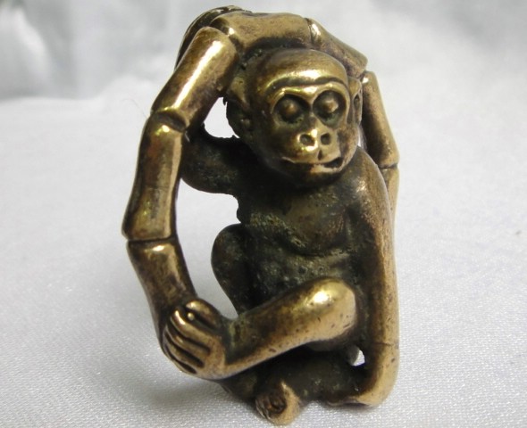 民国铜猴子图片