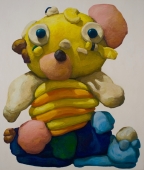 Yellow Bear with Orange Stripes