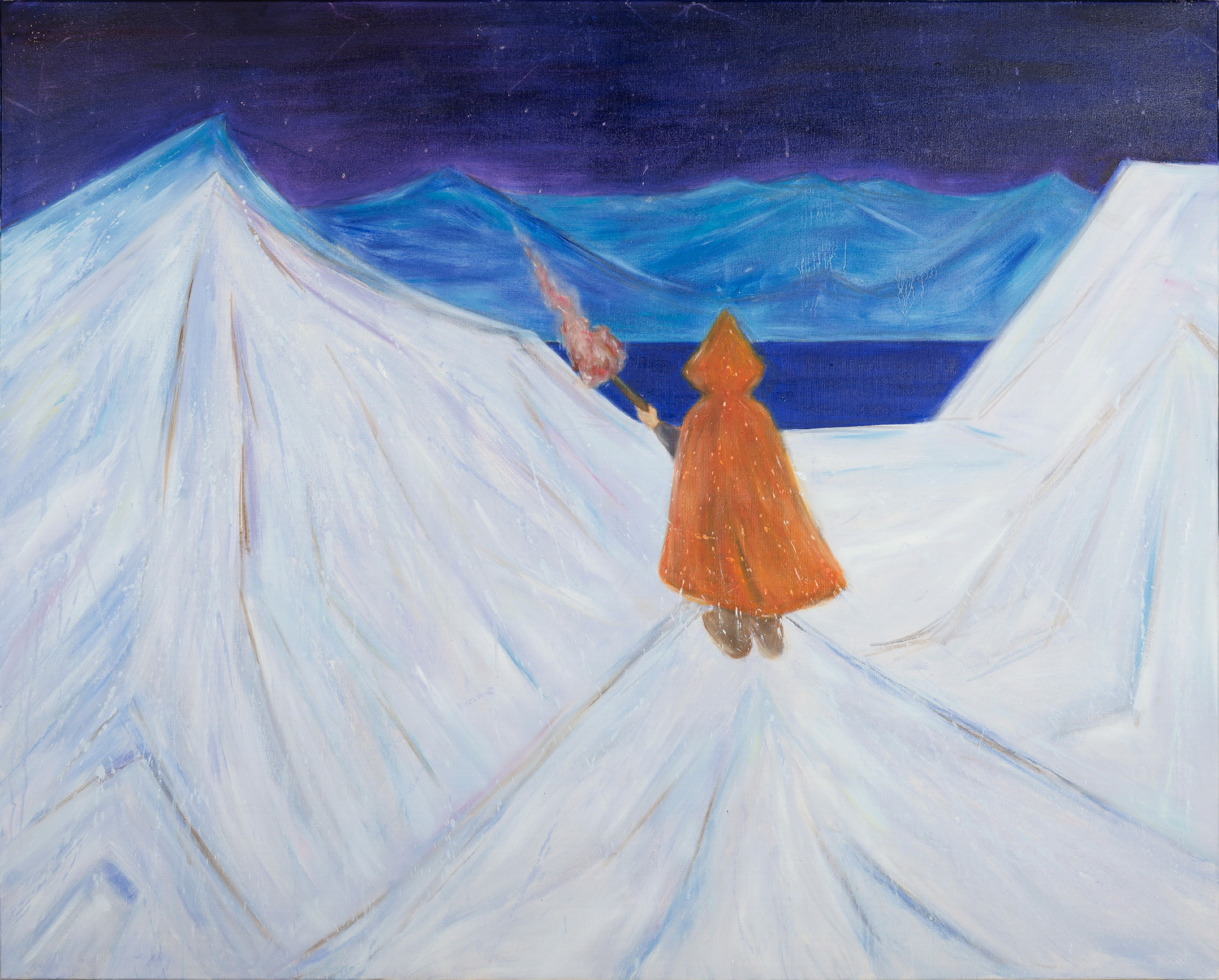 《冰之上》，薛扬，2016年，布上油画，120x150cm 