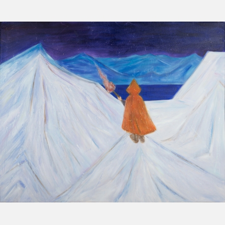 《冰之上》，薛扬，2016年，布上油画，120x150cm 