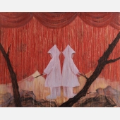 《两种馈赠》，薛扬，2017年，布上油画，120x150cm 
