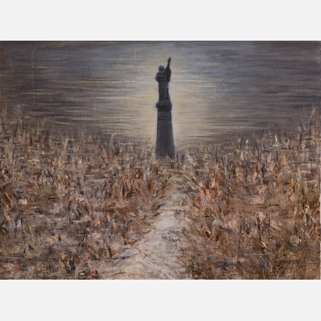 《遗忘的预言》，布上油画，60X80cm ，薛扬，2017年