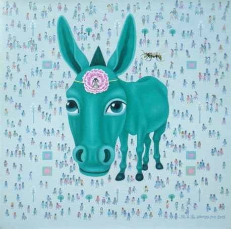 中国广场-Donkey(油画）