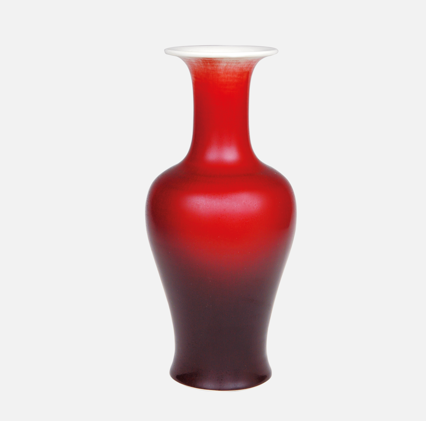 100件郎窑红釉花篮瓶