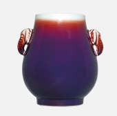 150件玫瑰紫釉福桶瓶
