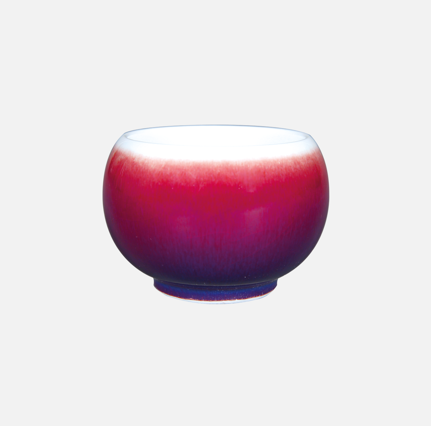 玫瑰紫釉圆形杯