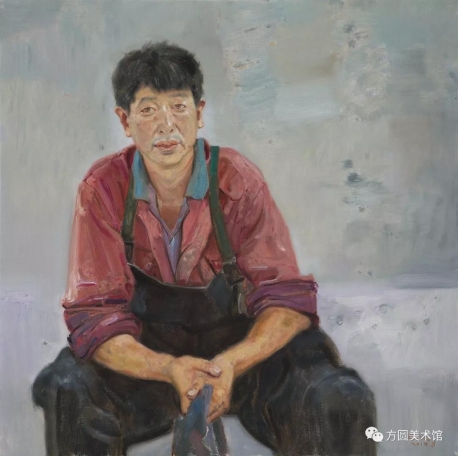 渔家汉子｜布面油画｜90x90cm｜2015