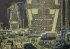  冒怀苏《拼搏  ——上海南浦大桥工地之夜》版画