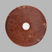良渚文化神徽纹玉璧  新石器时代晚期风格