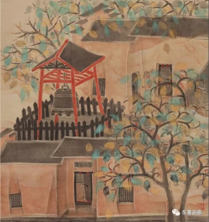 云山古寺  （国画）