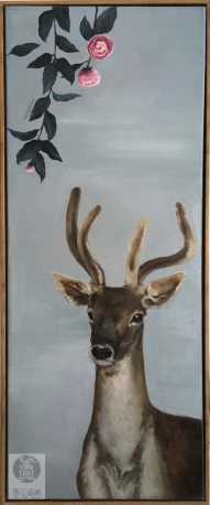 鹿（油画）