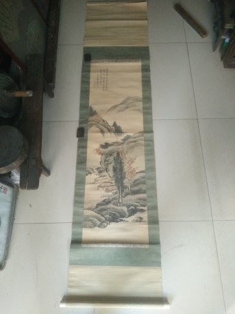 清代江苏 吴大徵 书法条幅，尺寸113-33cm