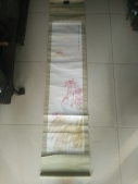 江西 柳子谷 农家逸趣 条幅，尺寸126-30cm