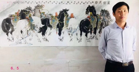 风神洒脱丹青之音——中国当代书画家方成小六尺单幅价格