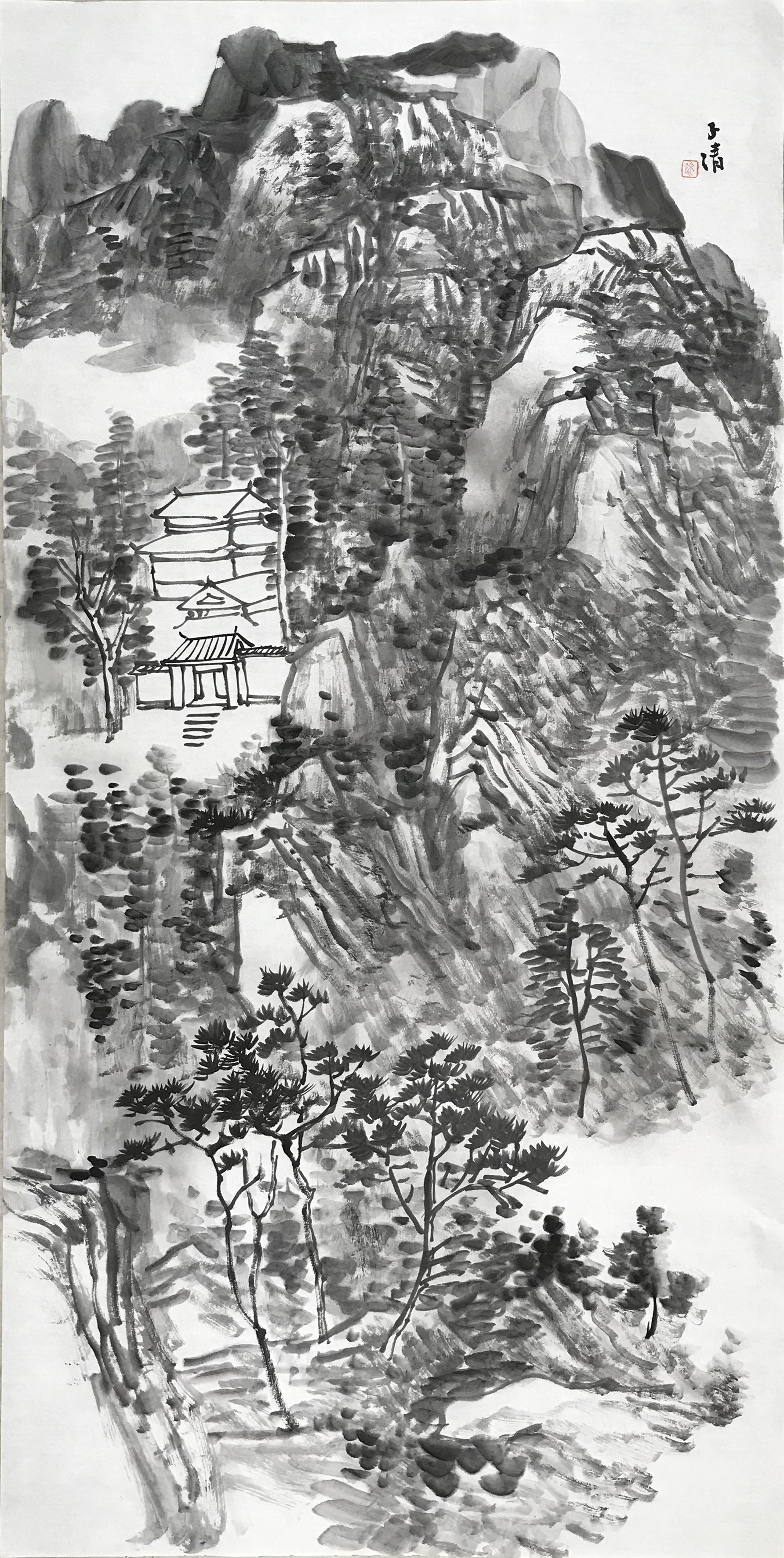 《深山藏古寺》