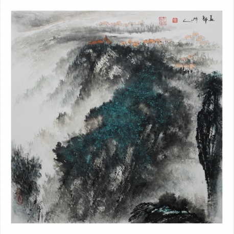 《夏都》2019年 · 中国画 · 尺寸58×58cm
