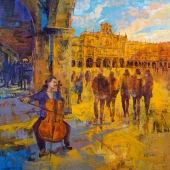 萨拉曼卡大广场悠扬的大提琴声