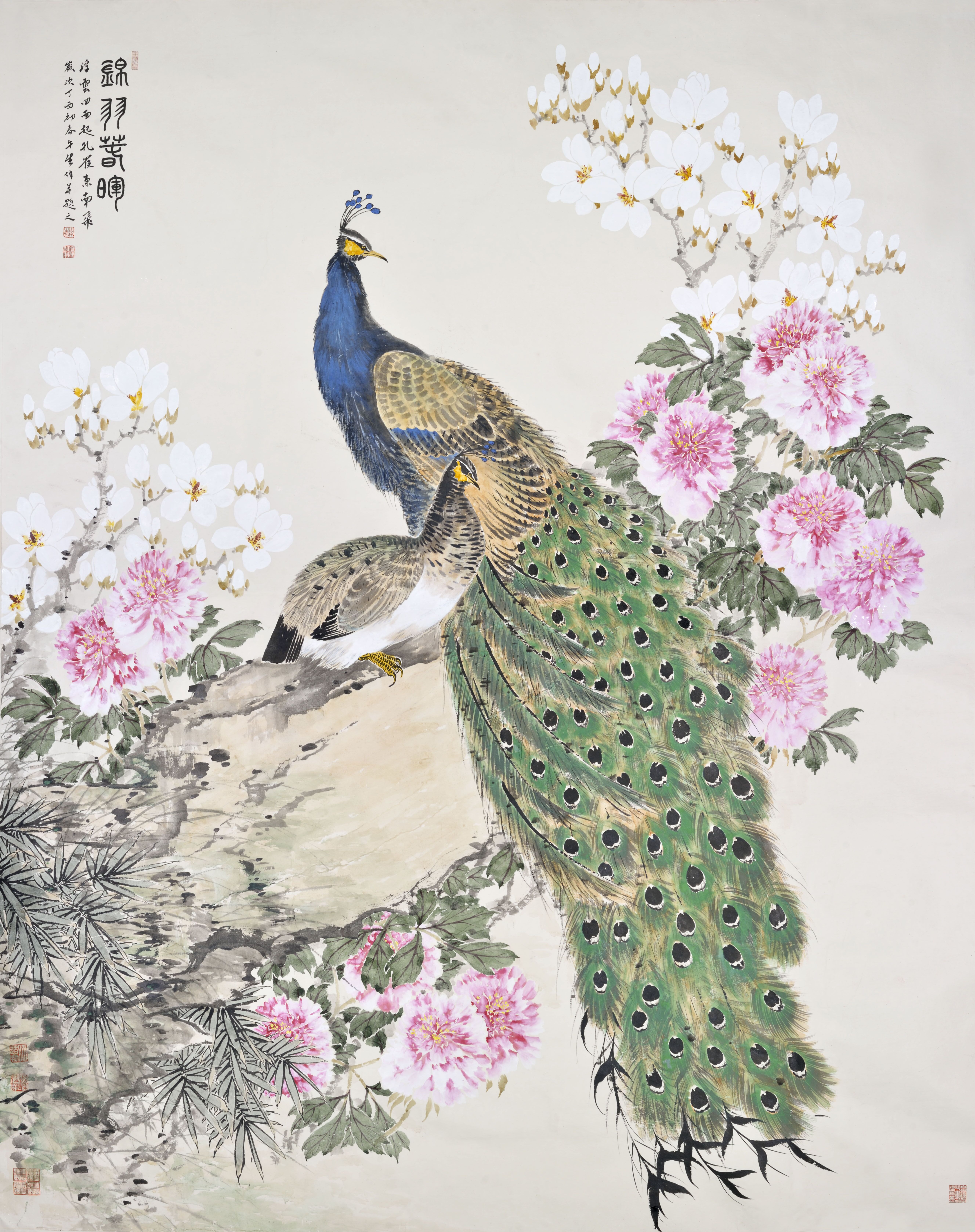 南京画孔雀的画家是谁图片