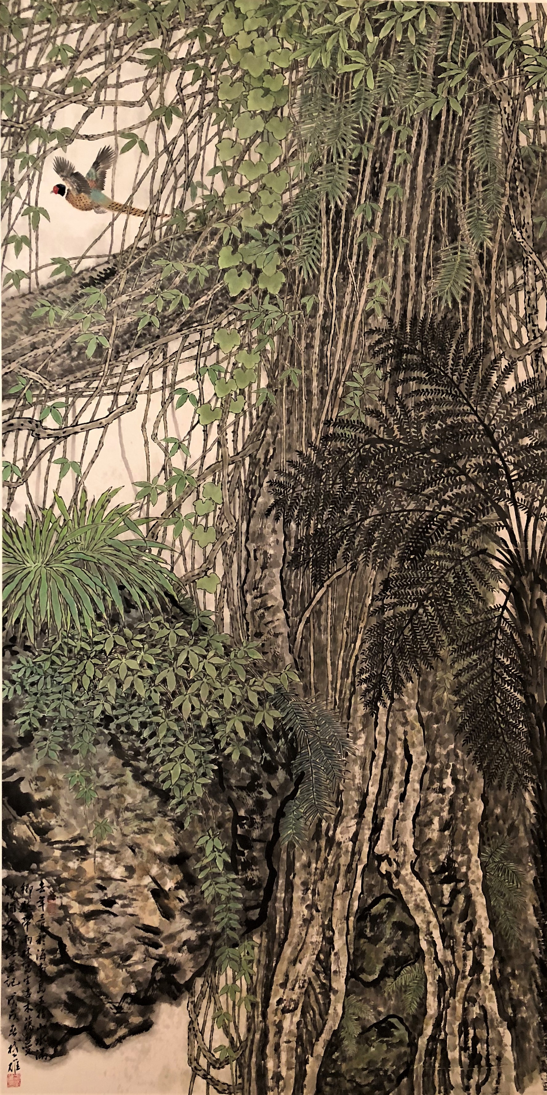 《古木桫椤》 246x125cm 2018