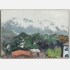 博卡拉的云雨，木板油画，21x30cm,2013