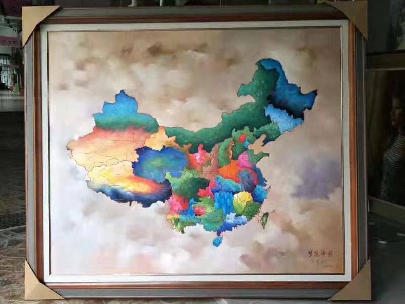 地图风景画