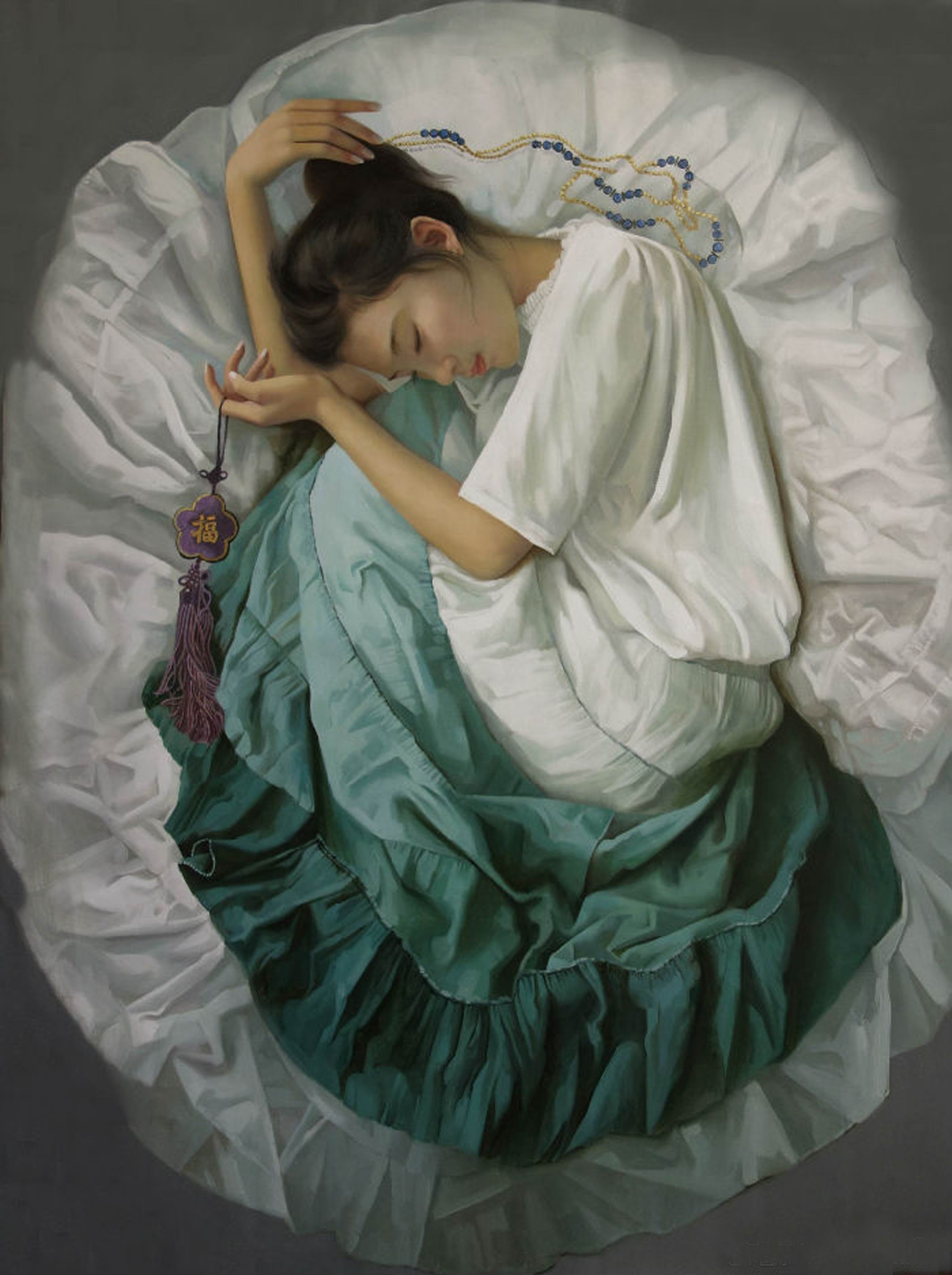 《梦的衣裳》系列1油画130X96（2015）保留价2万熊燕