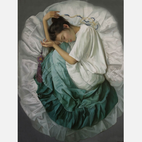 《梦的衣裳》系列1油画130X96（2015）保留价2万熊燕