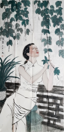 《盛夏》70X136cm2---1