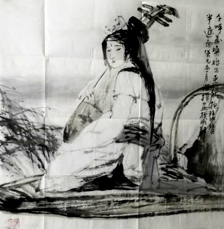 杨俭朴《千呼》70X68cm