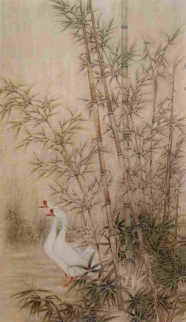 丁远远 花鸟画《春晓》138x68cm