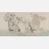 《清·浊》  138x69cm 纸本水墨 2021年