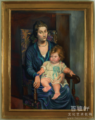 罗森贝尔格夫人与女儿的肖像(1)