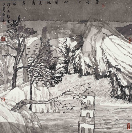 云暗山如醉，风来树若颠