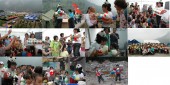六一儿童节,赵半狄把彩色熊猫带给四川灾区孩子们